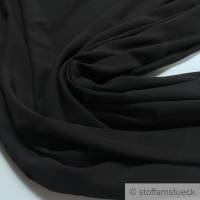 Stoff Polyester Crêpe de Chine leicht schwarz knitterarm Bild 1