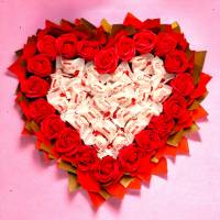 Essbarer Blumenstrauß - "Raffaello Red" mit Seifenrosen Bild 1
