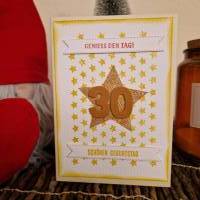 Geburtstagkarte / 30ter Geburtstag / Geburtstagsgeschenk / Geburtstagskarte mit Sternen / Geburtstagskarte mit Sterne Bild 1