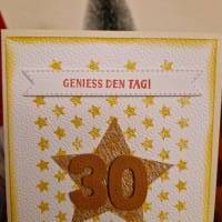Geburtstagkarte / 30ter Geburtstag / Geburtstagsgeschenk / Geburtstagskarte mit Sternen / Geburtstagskarte mit Sterne Bild 4