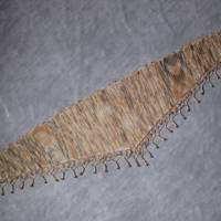 Dreieckstuch, Schaltuch aus handgefärbter Wolle mit hübscher Perlen-Kante, gestrickt und gehäkelt, Schal, Stola Bild 6