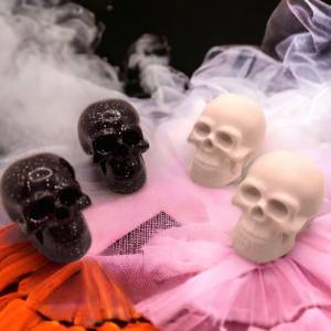Kleiner Totenkopf 3D Silikonform, Halloween Resin Silikon Form Halsketten Anhänger, Schlüsselanhänger Epoxidharz Resin Bild 8