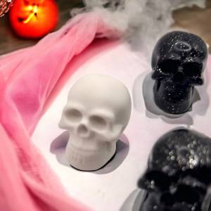 Kleiner Totenkopf 3D Silikonform, Halloween Resin Silikon Form Halsketten Anhänger, Schlüsselanhänger Epoxidharz Resin Bild 9
