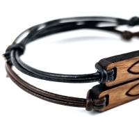 Handgefertigtes Holzarmband mit Fischsymbol - Einzigartiges Geschenk für Christen Bild 5