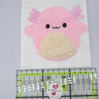 Axolotl Applikation Patch zum Annähen Aufbügeln für Schultüte & co. Bild 4