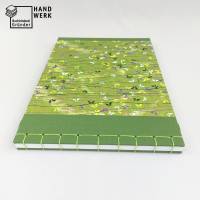 Japanbindung, grün, Chiyogami Papier Schmetterlinge, 18 x 25 cm, handgefertigt, Notizbuch Bild 2