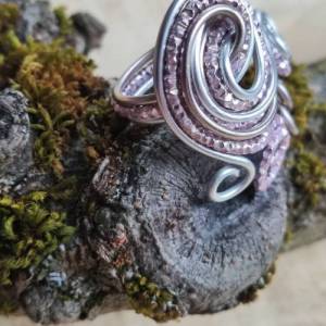 Drahtjuwel Aluminiumdraht-Ring, Aluminium , Medusa Kopf,Medusa Ring Bild 3