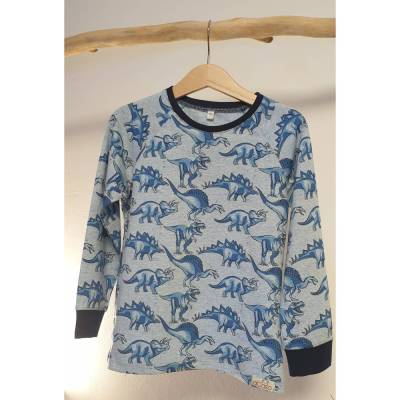 T-SHIRT langarm aus BIO Baumwolle DINOSAURIER