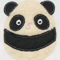 Panda Pandas Applikation Patch zum Annähen Aufbügeln für Schultüte & co. Bild 1