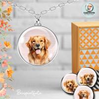 Cabochon Vorlagen Bilder Bogen - Golden Retriever Hunde - 10 mm, 12 mm, 14 mm und 25 mm rund Bild 9
