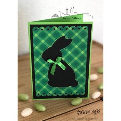 Plotterdatei Osterkarte Osterhase