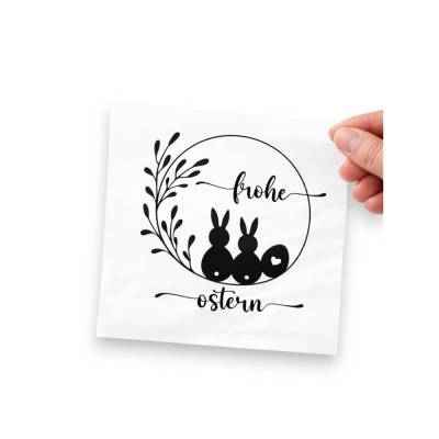 Bügelbild für Ostern - mit Osterhasen im Frühling // DIY Osterdeko & Geschenke