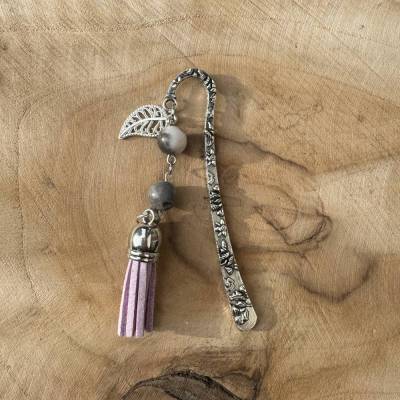 Handgefertigtes Lesezeichen mit Edelsteinen, UNIKAT