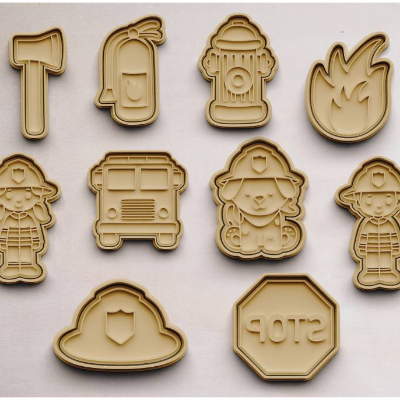 Feuerwehr Keksausstecher | Cookie Cutters | Ausstechform | Keksform | Plätzchenform | Plätzchenausstecher