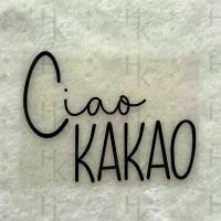 Bügelbild - Spruch / Logo - Ciao Kakao - viele mögliche Farben Bild 1