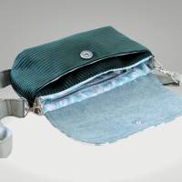 kleine Taschen zum Umhängen/  Stofftasche // mini Tasche // cord Tasche // clutch Tasche // grüne Tasch // Handtasche Bild 2