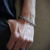 Armband, Edelstahl, Gliederarmband, unisex Bild 3