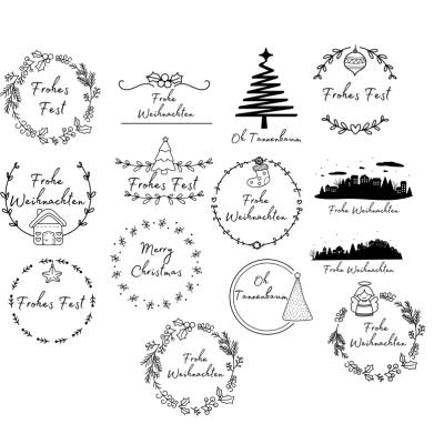 Frohe Weihnachten Bundle - Plotterdatei - SVG Download Datei - Basteln - DIY - Cricut - Tannenbaum