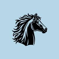 Bügelbild Pferd in Wunschfarben zum aufbügeln- mit oder ohnen Namen - Personalisierbares Bügelbild Bild 5