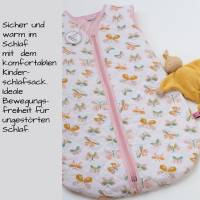 Babyschlafsack, Schlafsack, Ganzjahres Schlafsack, Baumwollschlafsack, gesteppt , Schmetterlinge Bild 8