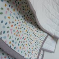 Süße Baby Krabbeldecke, Bettüberwurf Quilt, minimalistischeTagesdecke, Krabbeldecke, moderne, schlichte Patchworkdecke f Bild 4