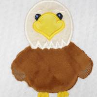Adler WeißkopfseeadlerApplikation Patch zum Annähen Aufbügeln für Schultüte & co. Bild 2