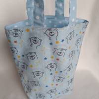 Kindertasche aus Flanell mit Bärenkinder Bild 3