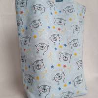 Kindertasche aus Flanell mit Bärenkinder Bild 4