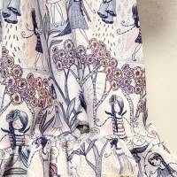 Kleid mit Rüschen aus BIO Baumwolle, Stoffdesign "Elfen" von susalabim Bild 2