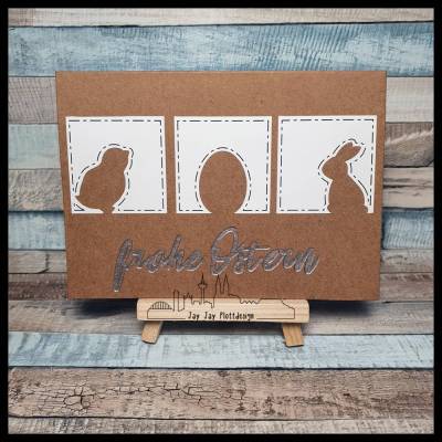 Plotterdatei Osterkarte Kleines Dreierlei