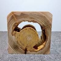 Balkenscheibe zum Basteln und Dekorieren aus Fichtenholz naturgewachsen. Bild 2