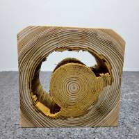Balkenscheibe zum Basteln und Dekorieren aus Fichtenholz naturgewachsen. Bild 6