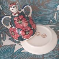 Vintage - Bunzlauer Keramik Boleslawiec  Käseglocke Landhaus Shabby Chic Bild 5