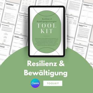 Resilienz & Bewältigung Canva Toolkit für Coaches, 45+ Übungsblätter beliebig und individuell anpassbar, Werkzeugkiste z Bild 1