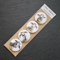 4er Set Buttons / Magnete: Verrückte Schafe (2) ~ 38mm Bild 2