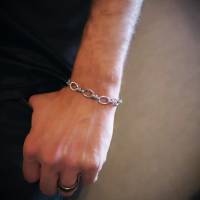 Armband, Edelstahl, Gliederarmband, unisex Bild 1