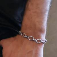 Armband, Edelstahl, Gliederarmband, unisex Bild 5