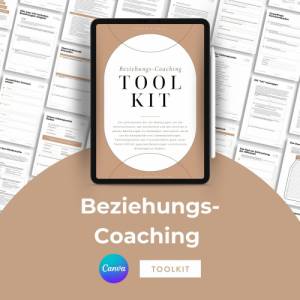 Beziehungs-Coach Canva Toolkit für Coaches, 50+ Übungsblätter beliebig und individuell anpassbar, Werkzeugkiste zum Them Bild 1