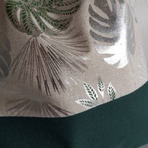 Turnbeutel, Damenrucksack - Blätter - natur/grün/silber Bild 2