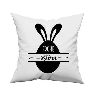 Bügelbild Frohe Ostern - mit Häschen / Osterhase / Bügelbilder Hase Ostermotiv/ Aufbügler Ostern - Osterei-