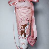 Schultüte Zuckertüte mit Reh im Blütenkranz, personalisierbar, kurzfristig lieferbar! Bild 3
