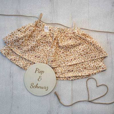 Volantrock Leo Print 2-lagig Größe 92