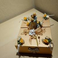 Dekoration Geschenkbox zur Goldenen Hochzeit - Goldhochzeit - 50. Hochzeitstag Bild 2