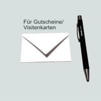20 kleine Briefumschläge Abstrakt lila blau, handgemacht, für Gutscheine / Visitenkarten Bild 3