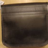 Handtasche aus schwarzem Leder Bild 2