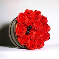 Valentinstagsgeschenk Seifenrosen Bouquet Rote Rosen Muttertagsgeschenk Bild 1