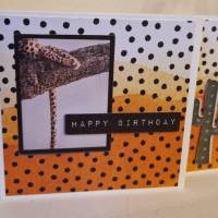 Geburtstagskarte / Leopard / Kaktus / Tiermotiv Geburtstagskarte / Leopard Design Geburtstagskarte Bild 2