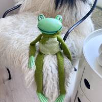 Froschhandpuppe für märchenhaftes Puppenspiel, Frosch, Frosch Figur, Handpuppe, Puppentheater, Marionette, Stockpuppe Bild 3