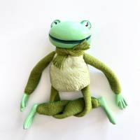 Froschhandpuppe für märchenhaftes Puppenspiel, Frosch, Frosch Figur, Handpuppe, Puppentheater, Marionette, Stockpuppe Bild 7