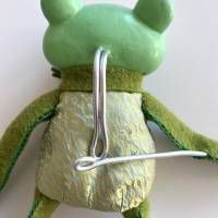 Froschhandpuppe für märchenhaftes Puppenspiel, Frosch, Frosch Figur, Handpuppe, Puppentheater, Marionette, Stockpuppe Bild 9